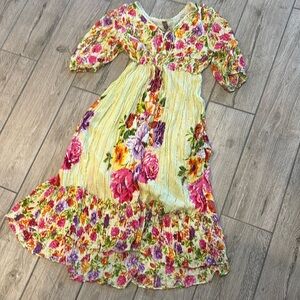 Floral V-Neck Maxi Dress